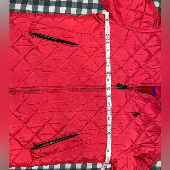 Ralph Lauren Sport Quilted Stitched Red Jacket - Picture 10 of 10